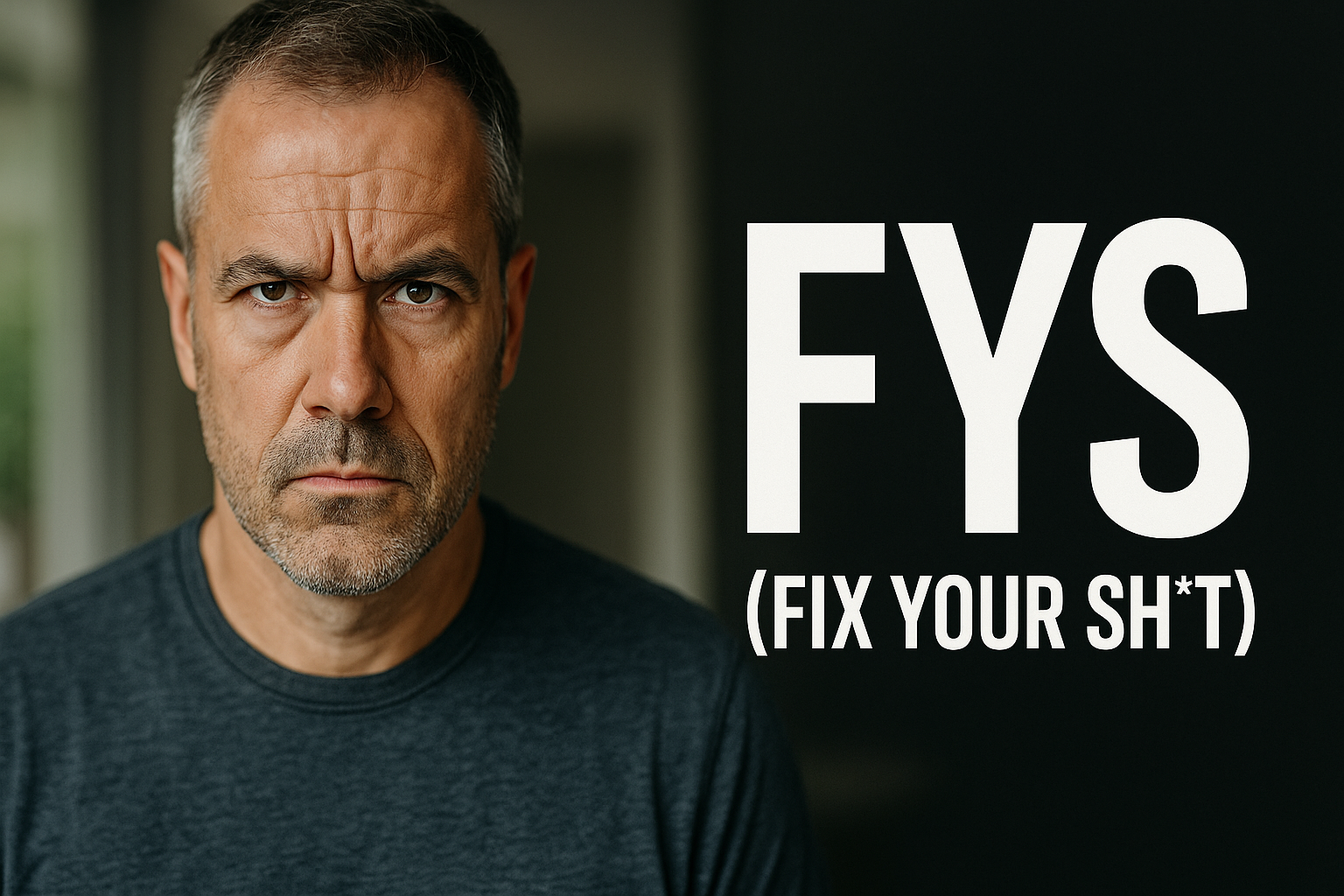 “FYS (Fix Your Sh*T)” — symbolizing resilience, leadership, and taking control in challenging times.