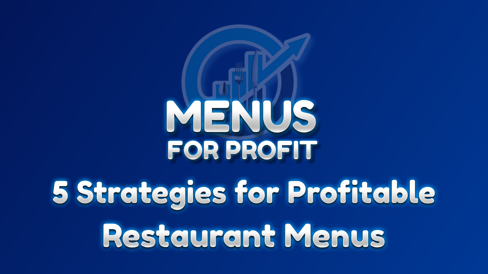 Menus for Profit Workshop