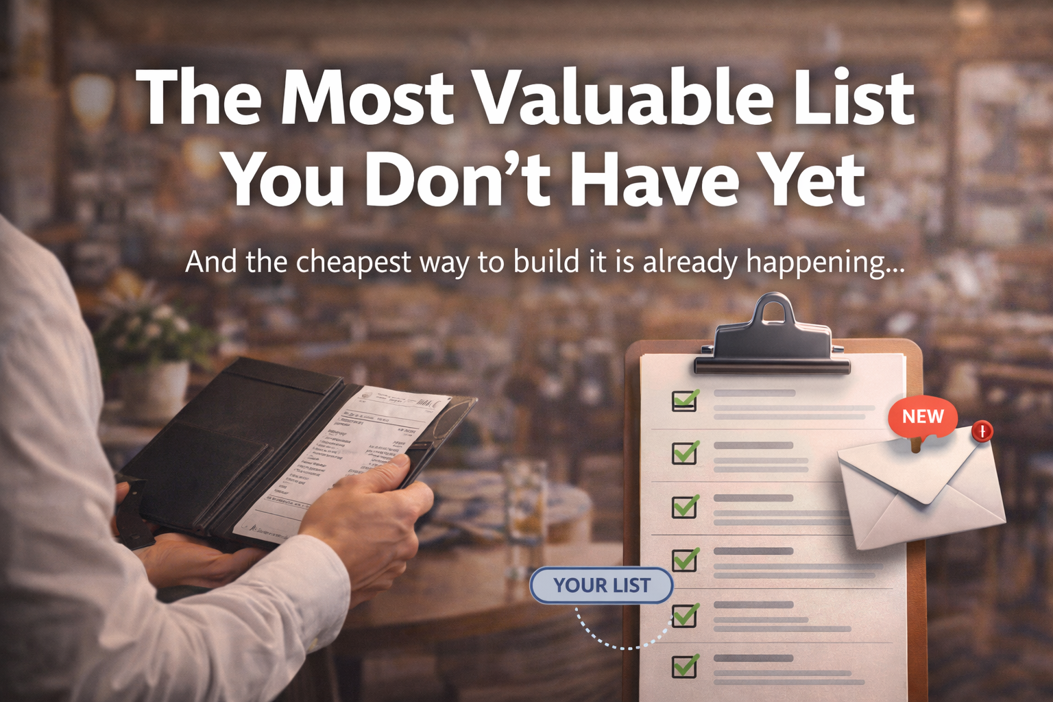 The Most Valuable List You Don’t Have The Most Valuable List You Don’t Have Yet