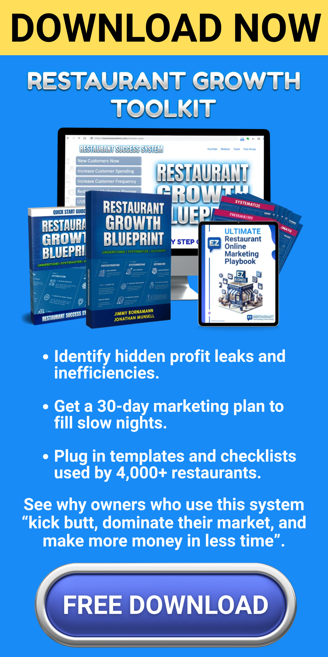 RSS Side Bar Banner RGT Restaurant Growth Toolkit FREE DOWNLOAD